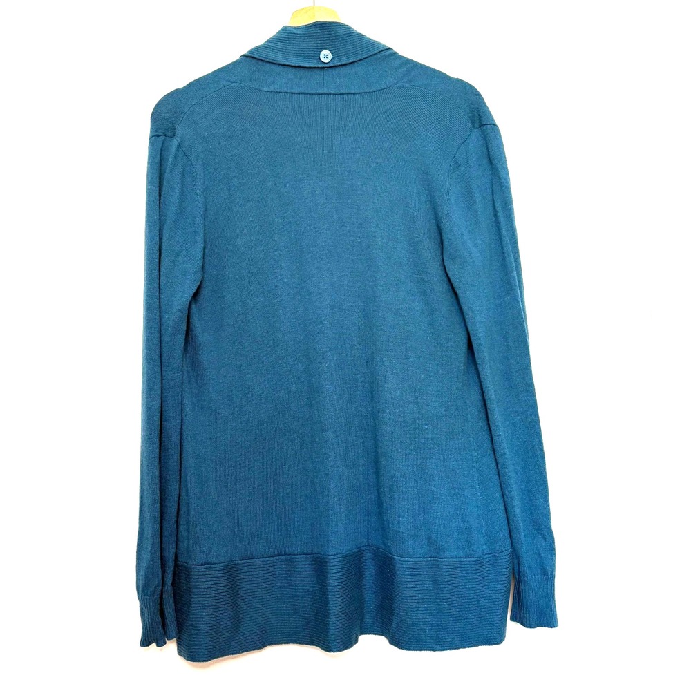Liz Claiborne Women's Open Cardigan Teal Blue Size Small - Picture 2 of 4